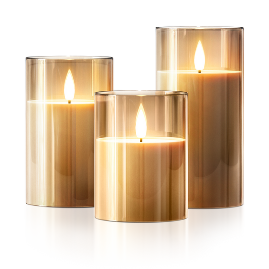 Kabellose Flammenlose Kerzen (3er-set)